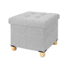 Fabric Foot Rest 4 Legs Stool Cube Footstool Pouf Bench Storage Space Box Chair
