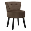Velvet/Linen Dressing Table Stool Vanity Chair Bedroom Makeup Stool Seat Back