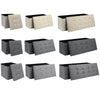Folding Ottoman Storage Box Pouffe Seat Stool Home Chair Foot stool Bench LINEN