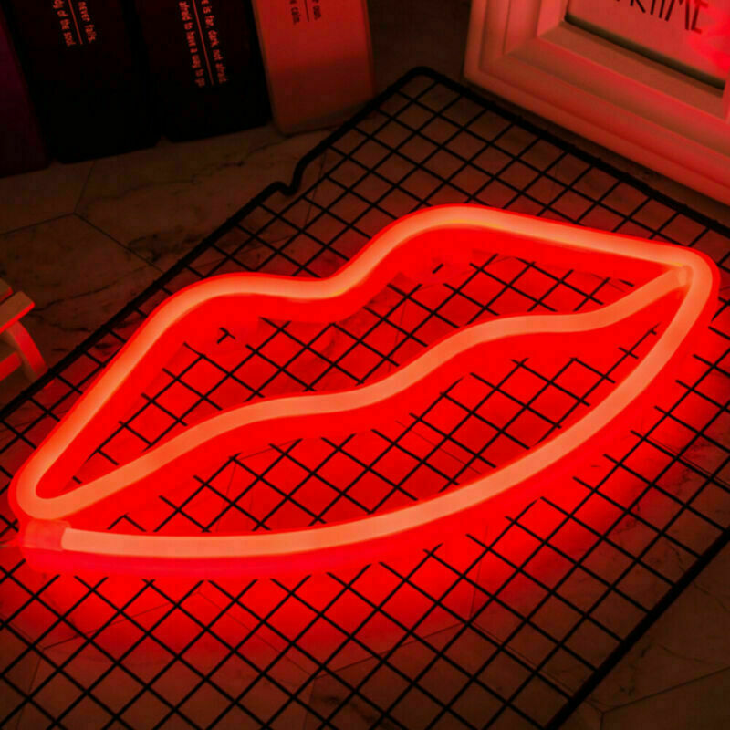 LED Neon Sign Art Decor Bar Light Wall Light Kids Room Home USB/Battery Powered