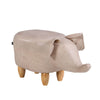 Upholstered Animal Shaped Ottoman Ride-on Footrest Stool Rest Seat TOY Kids New