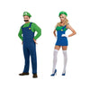 Ladies Mens Boys Fancy Dress Mario Luigi Plumber Bros Costume Outfit Halloween