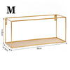 Metal Wire Shelf Unit Floating Shelf Room Kitchen Office Wal Mount Storage Rack