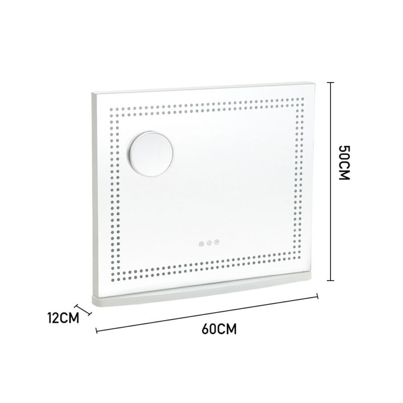 Hollywood Cosmetic Mirror LED Light MakeUp Vanity Shaving Bath Round/Rectangular
