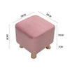 Square Wood Footstool Footrest Pouffe Foot Stool Padded Ottoman Seat Bench Chair