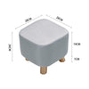 Square Wood Footstool Footrest Pouffe Foot Stool Padded Ottoman Seat Bench Chair