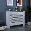 White Radiator Cover Cabinet Small Large MDF Wood Grill Traditional Furniture