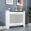 White Radiator Cover Small Large MDF Slat Wood Cabinet Shelf Grill Furniture