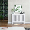 White Radiator Cover Grill Shelf Cabinet MDF Wood Modern Traditional Furniture