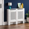 Radiator Cover White Modern Horizontal MDF Wood Grill Cabinet Shelf