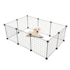 Pet Playpen Fence DIY Playpen Puppy Dog Cat Animal Cage Exercise Metal PP Indoor