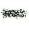 Artificial Silk Rose Flower Row Leaves Wedding Party Garden Wall Valentine Decor