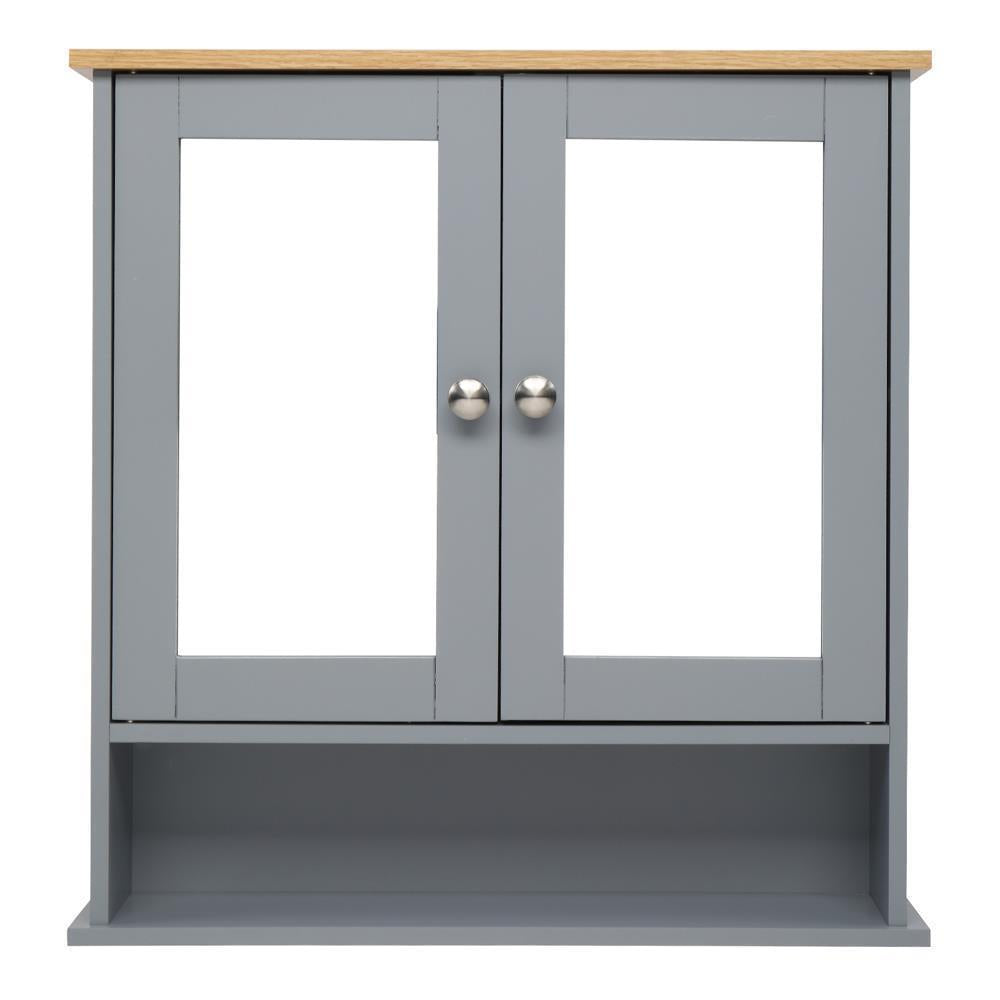 Bathroom Cabinet w/ Doors&Shelves Cupboard Storage Unit 5 Styles Furniture Grey