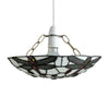 Retro Stained Glass Ceiling Light Shade Tiffany Style Easy Fit Pendant Lampshade