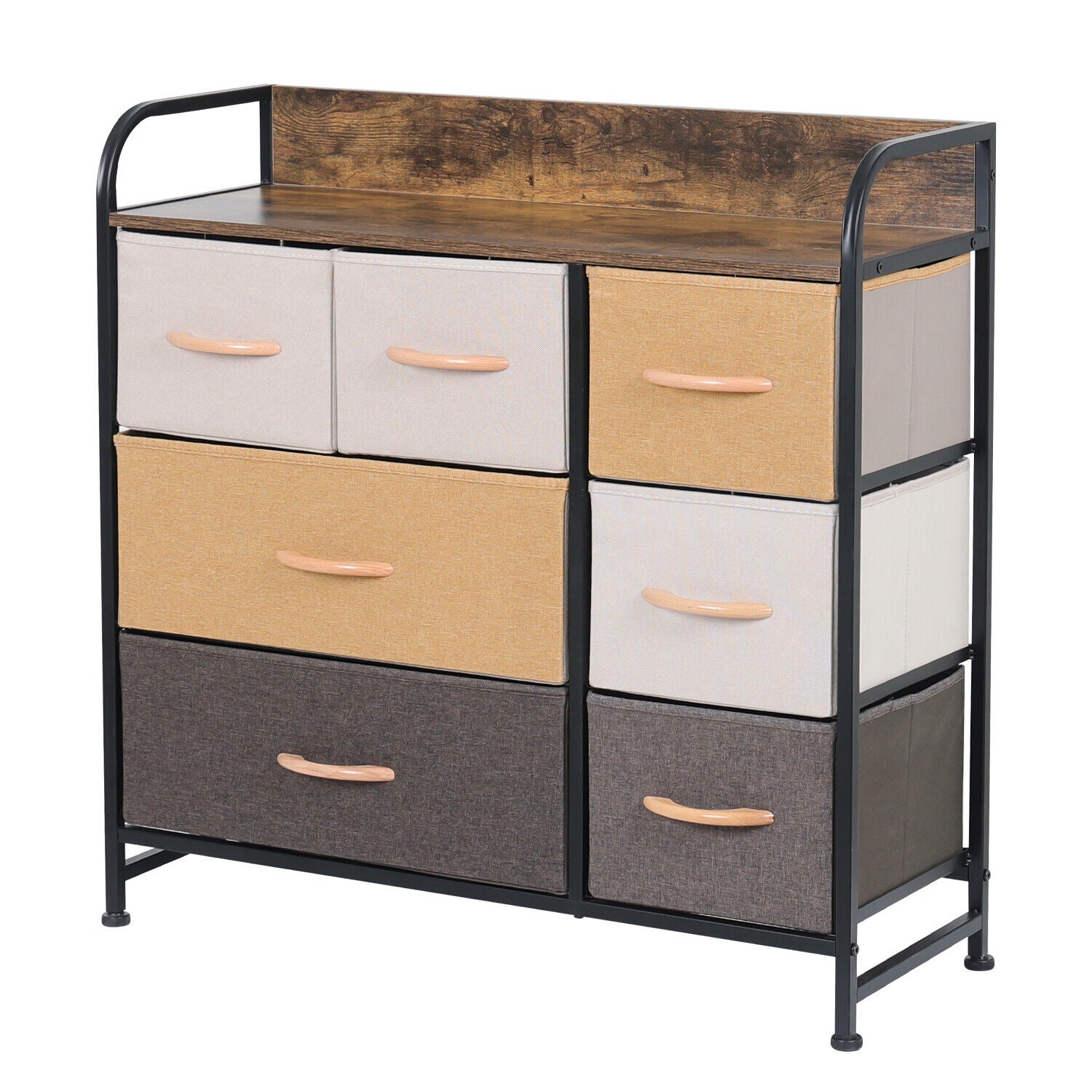 Fabric Chest of Drawer 5/7-Drawer Dresser Storage Organizer Bedroom Cabinet Unit
