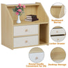 Modern Bedside Tables Cabinet Chest of Drawers Nightstand 2 Drawers Bedroom