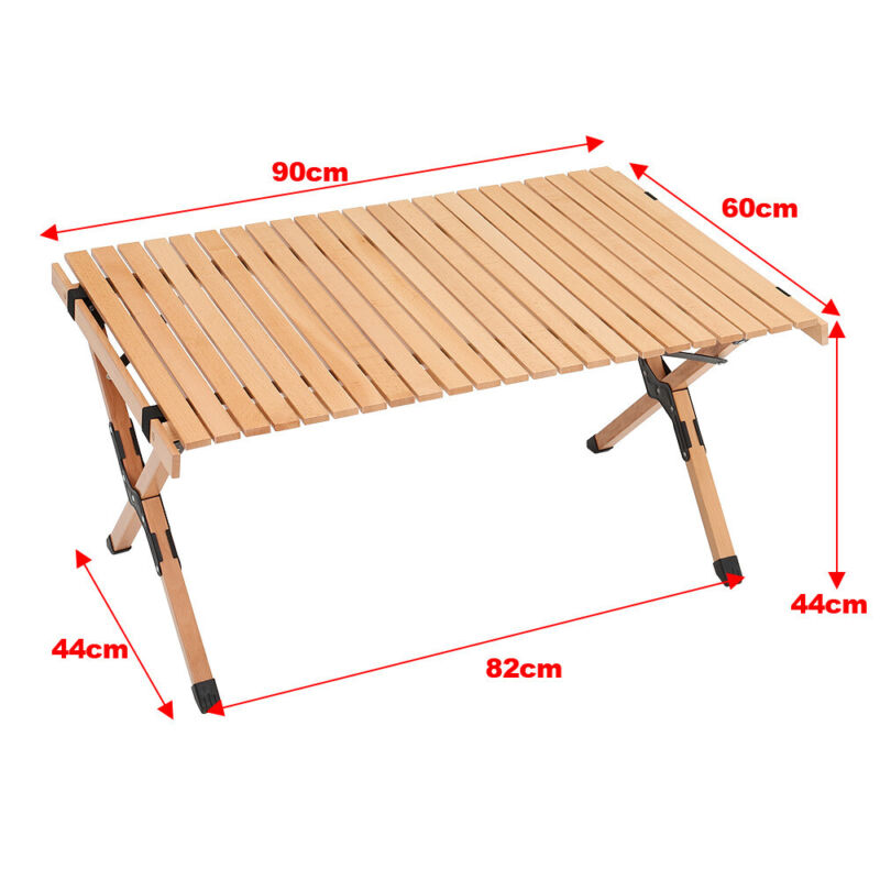 3FT Egg Roll Folding Table Trestle Camping Party Picnic BBQ Stall Garden Outdoor