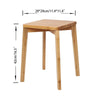 Wooden Stacking Stool Kitchen Breakfast Pub Bar Stool Table Side Chair & 4 Legs