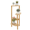 Corner Plant Stand Shelf Unit Holder Display Rack 3Potted For Patio Balcony Yard