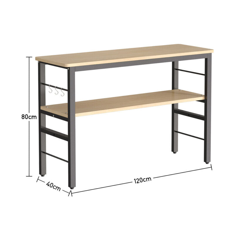 Kitchen Organizer Cutlery Storage Shelf Microwave Oven Holder Rack Metal Wood UK
