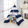 New 65" Large Canvas Kids Teepee Tent Indian Wigwam Child Play House Gift