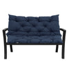 2 3 Seater Tie-On Garden Bench Cushion Swing Chair Replacement Seat Pad Backrest