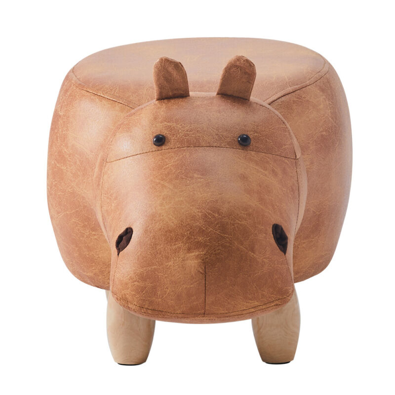 Upholstered Animal Shaped Ottoman Ride-on Footrest Stool Rest Seat TOY Kids New