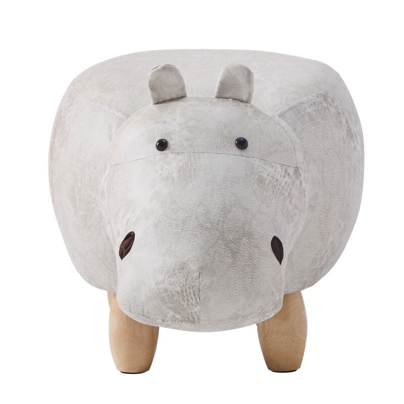 Upholstered Animal Shaped Ottoman Ride-on Footrest Stool Rest Seat TOY Kids New
