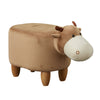 Upholstered Animal Shaped Ottoman Ride-on Footrest Stool Rest Seat TOY Kids New
