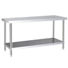 120cm Stainless Steel WorkTop Prep Bench Commercial Catering Table Kitchen Equip