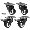 4 x Heavy Duty Ø 50 75mm Swivel Castor Wheel Trolley Furniture Caster 200-360kg