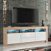 TV Unit 160cm Modern Cabinet Stand Sideboard High Gloss/Matt Doors With Free LED