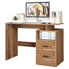 Computer Desk 2 Drawers Writing Table Home Office Workstation Study Desk