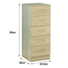 5 Drawers Chest of Drawers Narrow Tall Cabinet Bedroom Hallway Storage Furniture