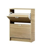 Shoe Storage Cupboard Cabinet Rack White Gloss Mirrored Black Brown Oak Unit New