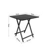 Folding Side Dining Table 2/4/6 Chairs Foldable Design Wood Grain Dinette Stools