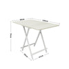 Folding Side Dining Table 2/4/6 Chairs Foldable Design Wood Grain Dinette Stools