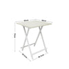 Folding Side Dining Table 2/4/6 Chairs Foldable Design Wood Grain Dinette Stools