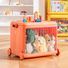 Folding Toys Storage Box on Wheels Lid Container Large Kids Children Play Box UK