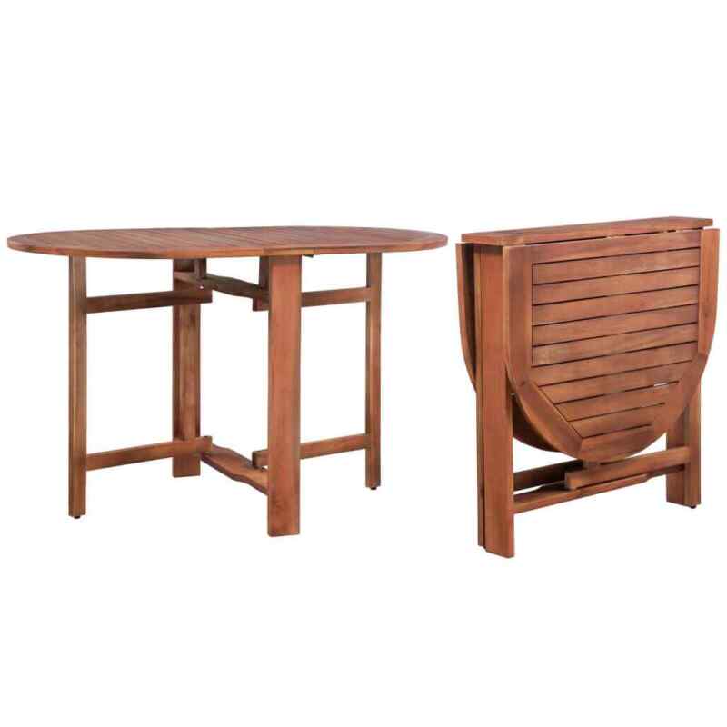 Garden Furniture Set Ding Table Chairs Solid Wood Folding Outdoor Table Chairs