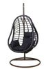 Outdoor Egg Chair Swing SET- Rattan Cocoon Swing Garden Seat COMPLETE