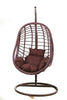 Outdoor Egg Chair Swing SET- Rattan Cocoon Swing Garden Seat COMPLETE