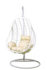 Outdoor Egg Chair Swing SET- Rattan Cocoon Swing Garden Seat COMPLETE