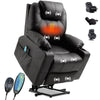 Riser & Recliner Armchair Leather 8 Point Electric Heated Massage Sofa Arm Chair