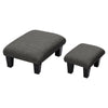 Indoor Foot Rest Stool Padded Footstool Pouffe Rest Seat Chair with Wooden Legs