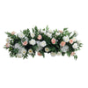 Artificial Silk Rose Flower Row Leaves Wedding Party Garden Wall Valentine Decor
