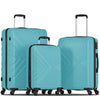 Hard Shell Cabin Large Suitcase 3x Set 4 Wheels Luggage Trolley Case Lightweight