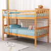 Double Bunk Beds For Kids Children 3ft Single Pine Wood Bed Frame With Mattress
