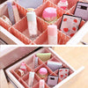 8X Adjustable Drawer Dividers Organiser Socks Plastic Closet Separator Flexible