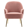 Occasional Velvet Nordic Armchair Tub Chair Wing Back Single Seat Sofa Fireside